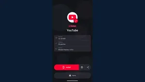 Morphe patching complete screen on a phone, showing a finished patch run